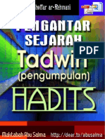 Pengantar Sejarah Tadwin Hadits