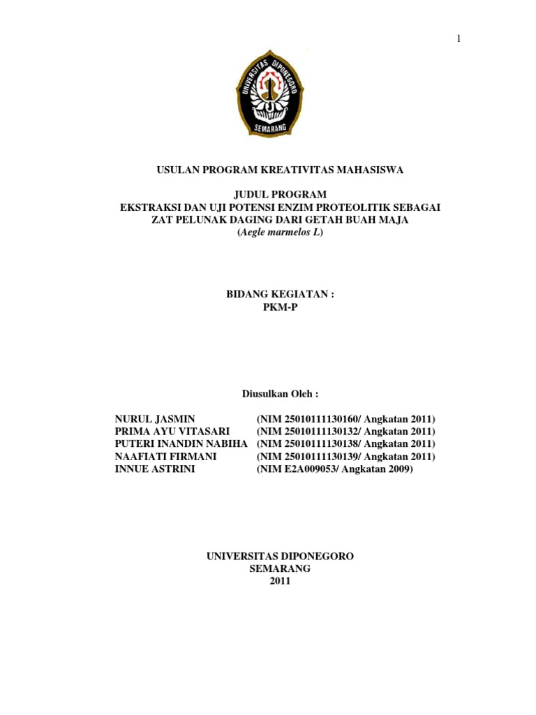 Enzim proteolitik pdf free