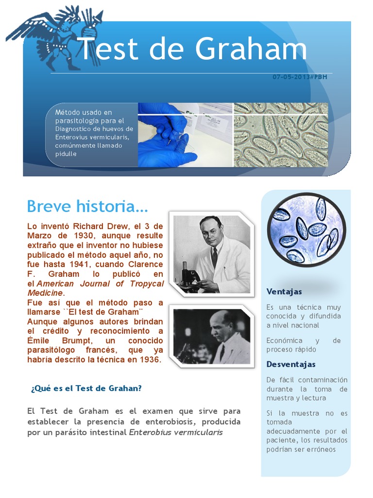 Test de Grahan | PDF | Enfermedades y trastornos | Especialidades Medicas