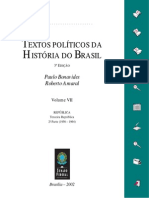 Textos Políticos da História do Brasil - Vol. 7 - República - Terceira República, 2. Parte (1956-1964)