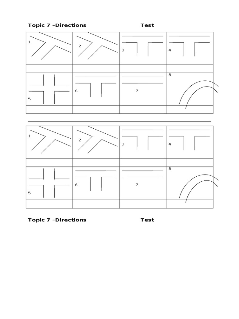 Topic 7 - Directions Test | PDF