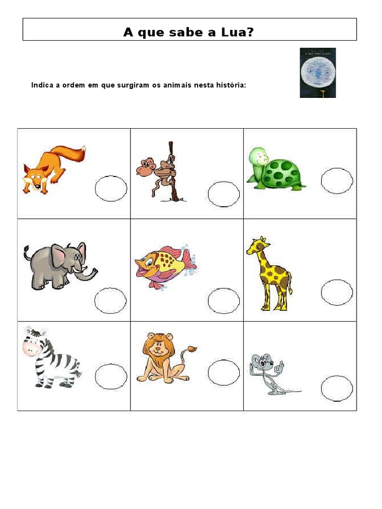 A Que Sabe A Lua - Atividades | PDF