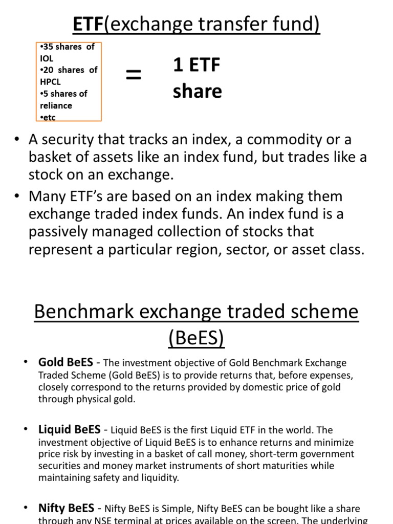 ETF Overview: Types and Examples | PDF