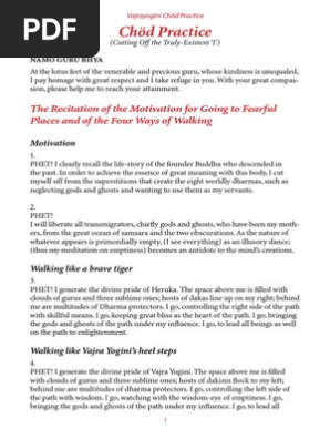 Vajrayogini Chod Practice Pdf Je Tsongkhapa Dharma
