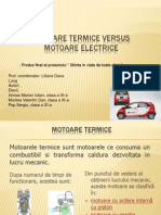 Motoare termice vs electirce