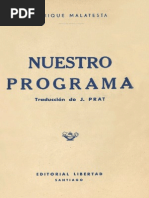 Nuestro Programa Malatesta