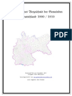 Alphabetisches Verzeichnis Der Gemeinden in Deutschland 1900