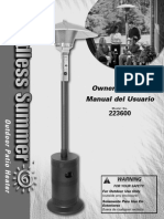 Endless Summer Outdoor Patio Heater Owner's Manual