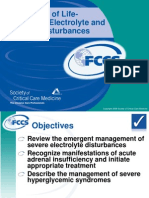 Management of Life-Threatening Electrolyte and Metabolic Disturbances