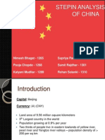 Stepin Analysis of China 