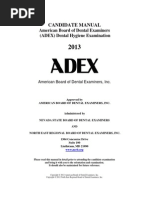 Dental Hygiene - Manual - 2013 Adex Exam