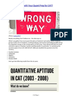 What is Wrong With Your Quant Prep for CAT