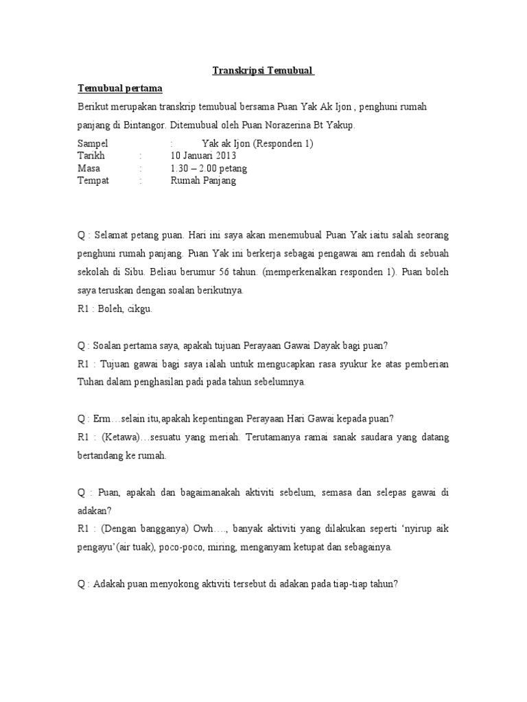 Transkripsi Temubual Pdf