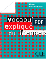 Vocabulaire Expliqué Du Français (Niveau Intermédiaire) PDF