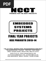 Download 2013 IEEE Embedded System Project Titles NCCT IEEE 2013-14 Project List by Aayushi Vijh SN175761914 doc pdf