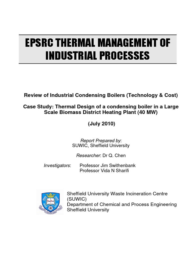EPSRC Thermal Management Sheffield Progress Report July 2010 | PDF ...