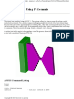 Using P-Elements: ANSYS Command Listing