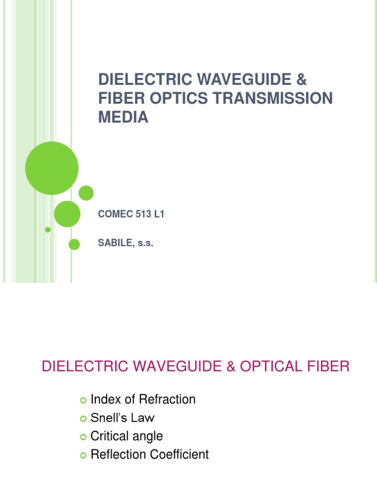 Fiber Optics Communications System | PDF | Optical Fiber | Dispersion ...