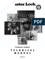 MasterLock Pro Series Padlock Technical Manual (v4.01)