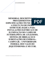 Memorial Descritivo_Iluminacao e Irrigacao Do Campo de Futebol_Campus II_V5