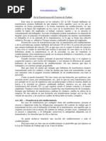 De La Transferencia Del Contrato de Trabajo
