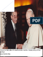 Kurt Aland Meeting With Pope John Paul II