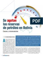 Se Agotan Las Reservas de Petroleo en Bolivia1