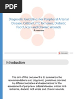 Summary Diagnostic Guidelines PAD CLI Diabetic Foot Perimed