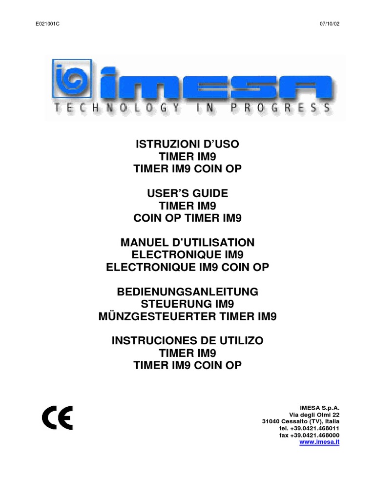 Guide d'utilisation du Timer IM9 | PDF | Science | Électronique