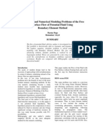 Theoretical and Numerical Modeling Problems of The Free Surface Flow of Potential Fluid Using Boundary Element Method