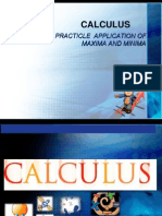 Calculus: Practicle Application of Maxima and Minima