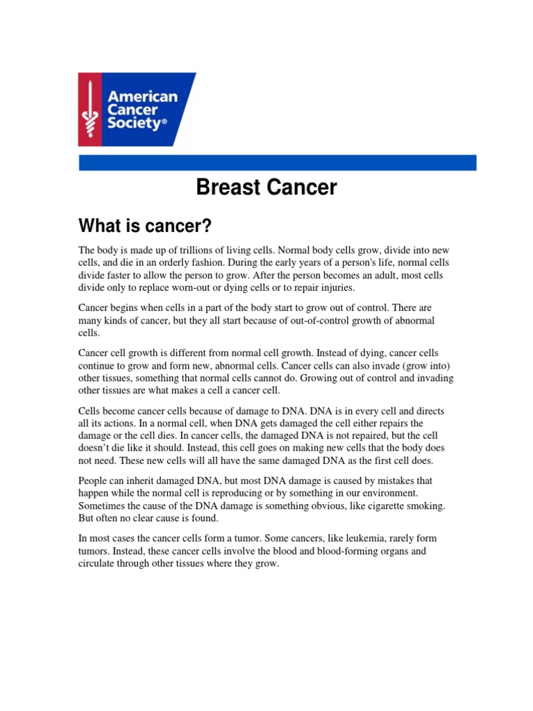 Breast Cancer | PDF | Breast Cancer | Cancer