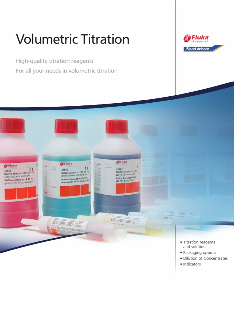 Volumetric Titration High Quality titration reagents for all your