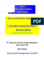 Correlations&Disorder in Metals Vollhardt 2009