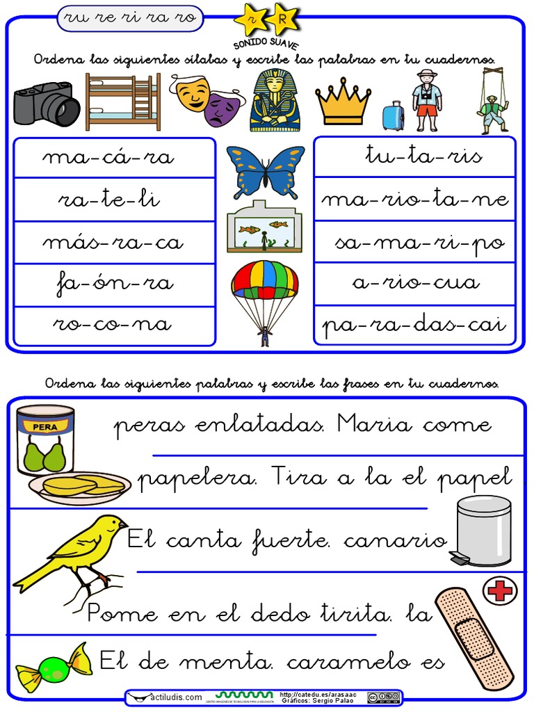 Ordenar Palabras Y Frases R Suave