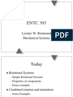 ENTC 395: Lecture 3b Rotational Mechanical Systems