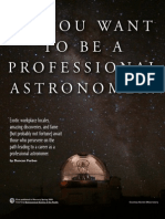 So You Want To Be A Professional Astronomer!