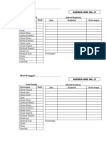 Agenda Harian Ibadah Tabel