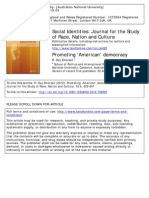 Social Identities: Journal For The Study of Race, Nation and Culture