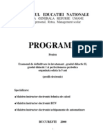 Maistru Instructor Electronist Tehnica de Calcul, Electronist RTV, Electronist Echip de Automatizare - Def & Grad II (2000)