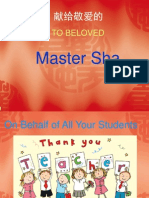 Thank You Master Sha!