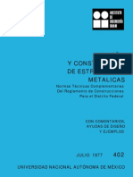 Diseño Y Construcción de Estructuras Metalicas: JULIO 1977 Universidad Nacional Autónoma de México