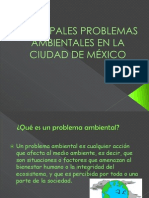 Principales Problemas Ambientales en La Ciudad de México