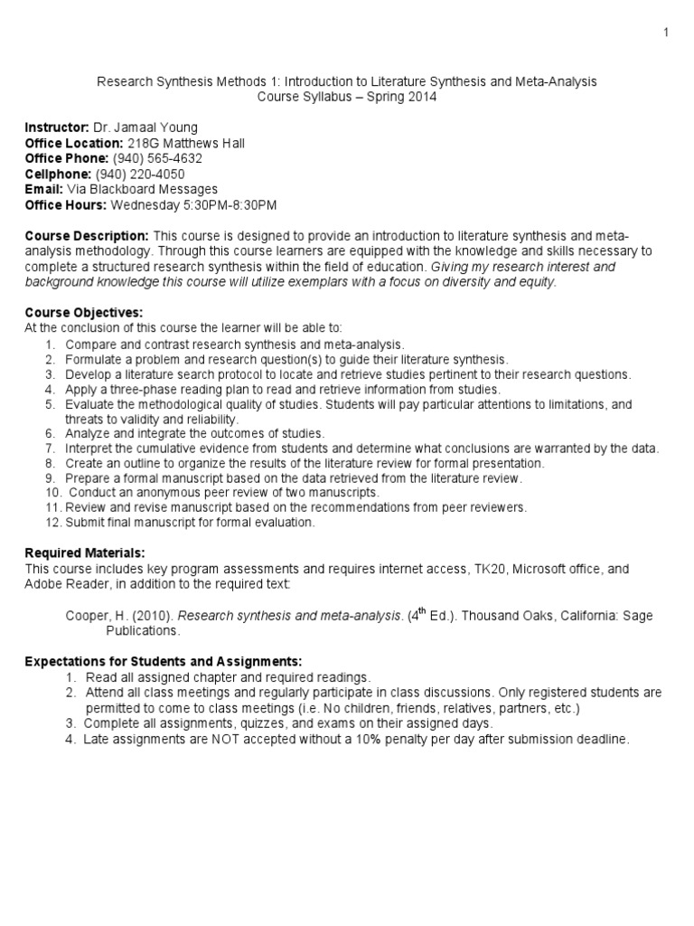 research synthesis methods sample | Meta Analysis | Literature Review