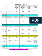 2013 t4 Week Timetable