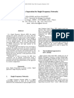 Transmitters Separation For Single Frequency Networks (Gilles BUREL and Pierre MAGNIEZ - 1999) )