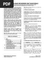 REYES Bar Reviewer on Taxation II (v.3)