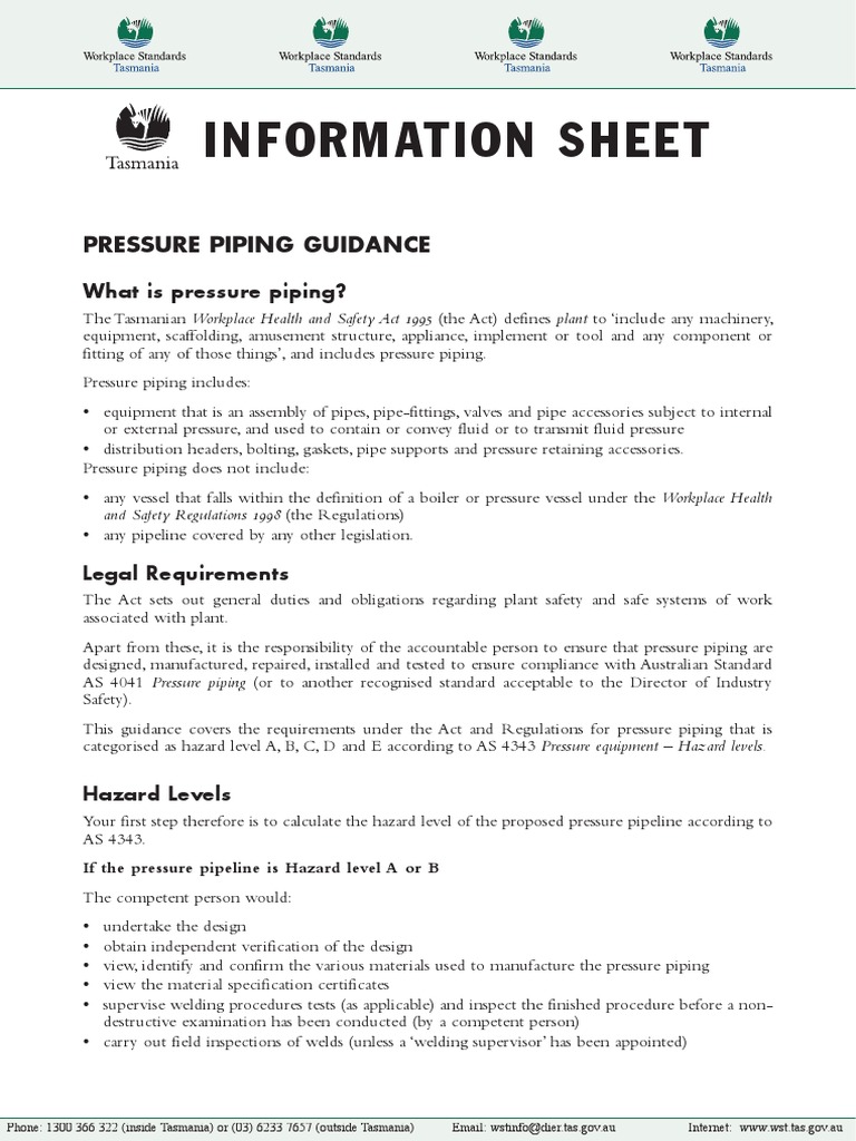 Pressure Pip PDF Pipe (Fluid Conveyance) Safety