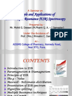 Electron Spin Resonance - It's Principles and Applications