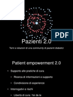 Pazienti 2.0. Temi e relazioni di una community di pazienti diabetici